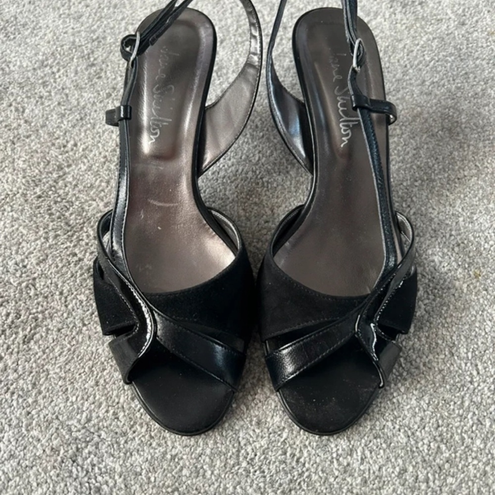 Elegant Black Women's Slingback Heels